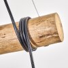 Koyoto Lampadario a sospensione, Lampada a sfera, Lampada a sospensione Écru, Nero, 3-Luci
