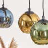 Koyoto Lampadario a sospensione, Lampada a sfera, Lampada a sospensione Écru, Nero, 3-Luci