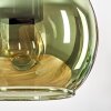 Koyoto Lampadario a sospensione, Lampada a sfera, Lampada a sospensione Écru, Nero, 3-Luci