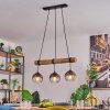Koyoto Lampadario a sospensione, Lampada a sfera, Lampada a sospensione Écru, Nero, 3-Luci