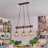 Koyoto Lampadario a sospensione, Lampada a sfera, Lampada a sospensione Écru, Nero, 3-Luci