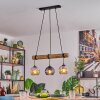 Koyoto Lampadario a sospensione, Lampada a sfera, Lampada a sospensione Écru, Nero, 3-Luci