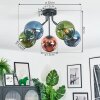 Koyoto Plafoniera, Lampada a sfera 52 cm Blu, Verde, Ramato, 5-Luci