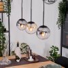 Gastor Lampadario a sospensione, Lampada a sfera, Lampada a sospensione Ambrato, Chiaro, Grigio fumo, 3-Luci