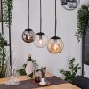 Gastor Lampadario a sospensione, Lampada a sfera, Lampada a sospensione Ambrato, Chiaro, Grigio fumo, 3-Luci