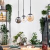 Gastor Lampadario a sospensione, Lampada a sfera, Lampada a sospensione Ambrato, Chiaro, Grigio fumo, 3-Luci