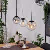 Gastor Lampadario a sospensione, Lampada a sfera, Lampada a sospensione Ambrato, Chiaro, Grigio fumo, 3-Luci