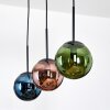 Gastor Lampadario a sospensione, Lampada a sfera, Lampada a sospensione Blu, Verde, Ramato, 3-Luci