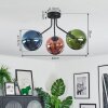 Gastor Plafoniera, Lampada a sfera Blu, Verde, Ramato, 3-Luci