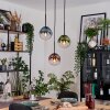 Gastor Lampadario a sospensione, Lampada a sfera, Lampada a sospensione Blu, Verde, Chiaro, Ramato, 3-Luci
