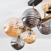 Chehalis Plafoniera, Lampada a sfera Oro, Nero, 10-Luci