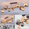 Chehalis Plafoniera, Lampada a sfera Oro, Nero, 10-Luci