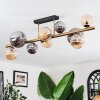 Chehalis Plafoniera, Lampada a sfera Oro, Nero, 10-Luci