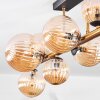 Chehalis Plafoniera, Lampada a sfera Oro, Nero, 10-Luci