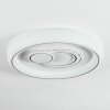 Rarel Plafoniera LED Argento, Bianco, 1-Luce