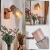 Nelar Applique, Faretto da parete Bronzo, Cromo, 1-Luce