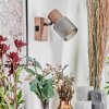 Nelar Applique, Faretto da parete Bronzo, Cromo, 1-Luce