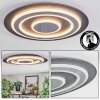 Lidor Plafoniera LED Nero, 1-Luce