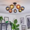 Koyoto Plafoniera, Lampada a sfera 82 cm Blu, Verde, Ramato, 7-Luci