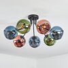 Koyoto Plafoniera, Lampada a sfera 82 cm Blu, Verde, Ramato, 7-Luci
