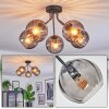Koyoto Plafoniera, Lampada a sfera 52 cm Grigio fumo, 5-Luci