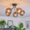 Koyoto Plafoniera, Lampada a sfera 52 cm Grigio fumo, 5-Luci