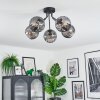 Koyoto Plafoniera, Lampada a sfera 52 cm Grigio fumo, 5-Luci