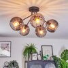 Koyoto Plafoniera, Lampada a sfera 52 cm Grigio fumo, 5-Luci