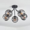 Koyoto Plafoniera, Lampada a sfera 52 cm Grigio fumo, 5-Luci