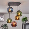 Koyoto Plafoniera, Lampada a sfera Blu, Oro, Verde, Ramato, 5-Luci