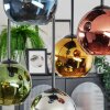 Koyoto Plafoniera, Lampada a sfera Blu, Cromo, Oro, Verde, Ramato, Grigio fumo, 5-Luci