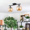 Koyoto Plafoniera, Lampada a sfera Ambrato, 2-Luci