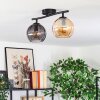 Koyoto Plafoniera, Lampada a sfera Ambrato, Grigio fumo, 2-Luci