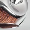 Ripoll Plafoniera, Lampada a sfera Cromo, Grigio fumo, 3-Luci