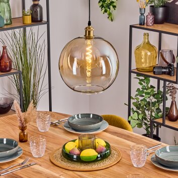 Koyoto Lampadario a sospensione, Lampada a sfera, Lampada a sospensione Oro, 1-Luce