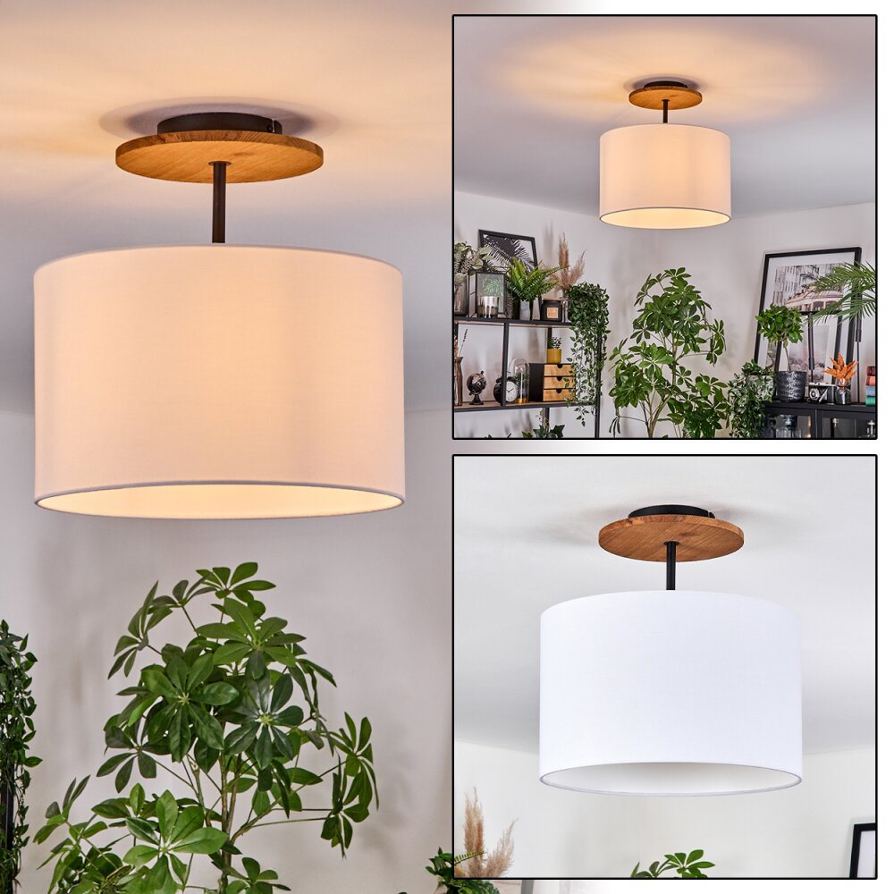 Bassagoda Plafoniera Écru, Nero, 1-Luce main product photo