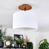 Bassagoda Plafoniera Écru, Nero, 1-Luce