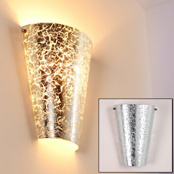 Zera Applique Argento, 1-Luce