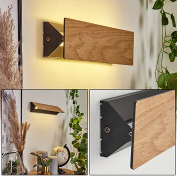 Syar Applique LED Nero, 1-Luce