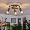 Baripada Plafoniera Antracite, Cromo, 3-Luci