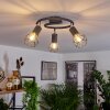 Baripada Plafoniera Antracite, Cromo, 3-Luci