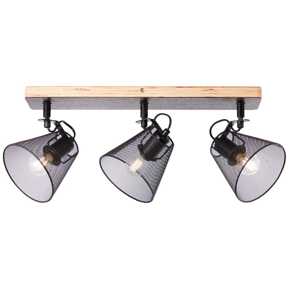 Brilliant Whole faretto Legno scuro, Nero, 3-Luci main product photo