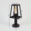 Juanico Lampioncino Segnapasso Chiaro, Nero, 1-Luce