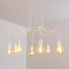 Cuyama Lampadario a sospensione Bianco, 8-Luci