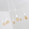 Cuyama Lampadario a sospensione Bianco, 8-Luci
