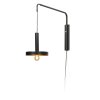 Faro Barcelona Whizz Applique Nero, 1-Luce