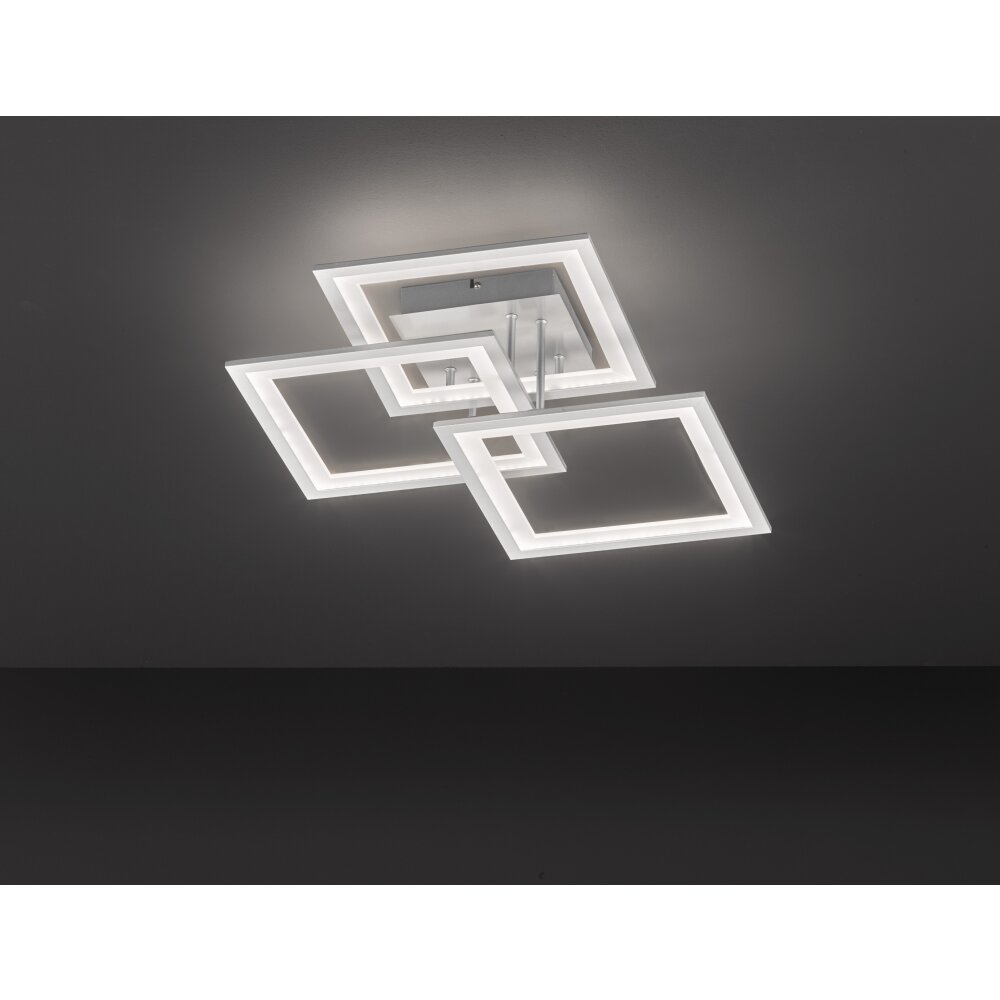 Wofi MODESTO Plafoniera LED Argento, 3-Luci main product photo