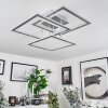 Marcus Plafoniera LED Argento, 1-Luce