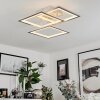 Marcus Plafoniera LED Argento, 1-Luce