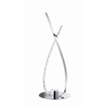Reality MICKEY Lampada da tavolo LED Cromo, 1-Luce